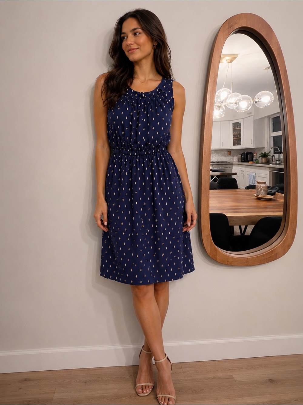 Juicy Couture Navy Dress with Gold Details